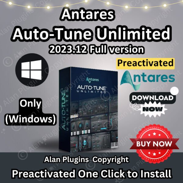 Antares Auto-Tune Unlimited 2023.13 Full Version 🎶 | Music Production Software 🎛️ | VST Plugins, Reverb Effects 🎚️ | Preactivation | AAX, VST3, VST, VST2 | Windows 🌟