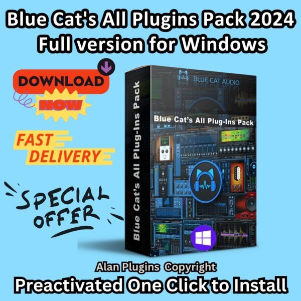 Blue Cat's All Plugins Pack 2024.3 🎶 | Full Version for Windows 🌟 | Music Production Software 🎧 | Lifetime Activation 🚀 | Preactivated VST Plugins 🎹
