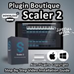 Plugin Boutique Scaler 2 Chord & Melody Assistant macOS and Windows Vst3 Aax Au Lifetime Activation Music Production Software