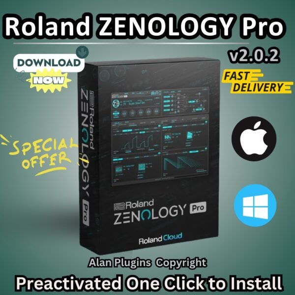 Roland ZENOLOGY Pro v2.0.2 Both macOS and Windows🎶 | Legendary Synth Sounds ✅ VST3, VST2, AAX, AU 🌟 Lifetime Activation | Preactivated Plugin