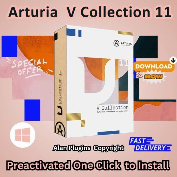 Arturia V Collection 11 for Windows | Full Preactivated Synth Bundle | VST3 AAX AU VST2 | Lifetime Activation | Instant Download
