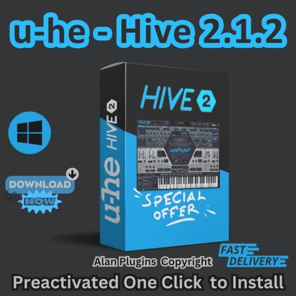 u-he Hive 2.1.2 for Windows | Lifetime Activation | VST3, AAX, AU | Music Production Plugin