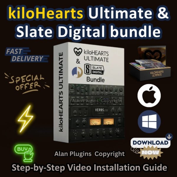 kiloHearts Ultimate & Slate Digital Bundle 2025 – MacOS & Windows | Lifetime Activated DAW VST Plugins