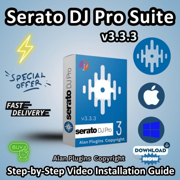 Serato DJ Pro Suite v3.3.3 | macOS & Windows | Professional DJ Software | FX, Loops & MIDI Mapping